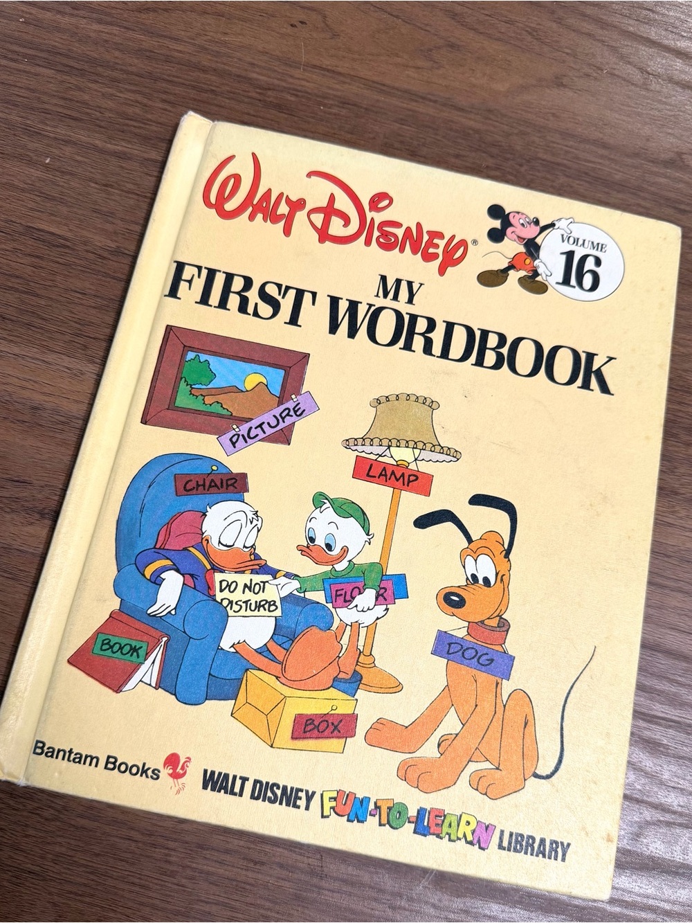 Vintage 1983 Walt Disney My First Wordbook Hardcover